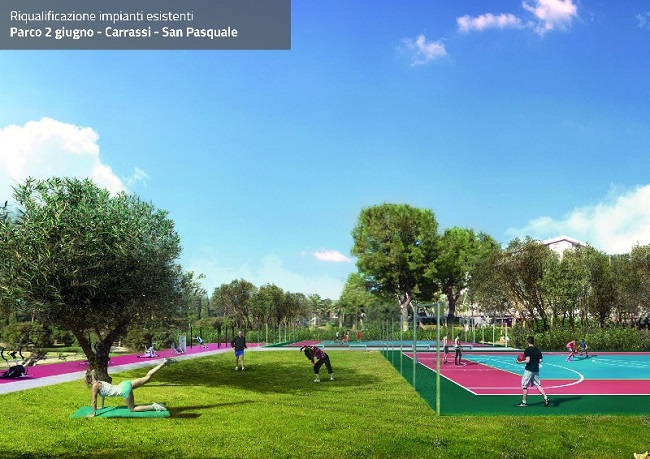 aggiudicato il bando per 14 playground diffusi in tutta la città - parco 2 giugno