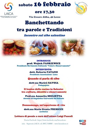 locandina banchettando tra parole e tradizioni