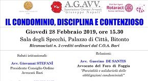 locandina convegno in materia di condominio