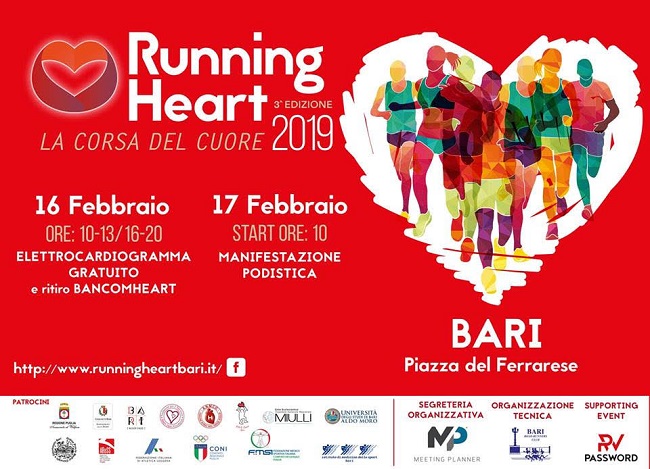 locandina running heart