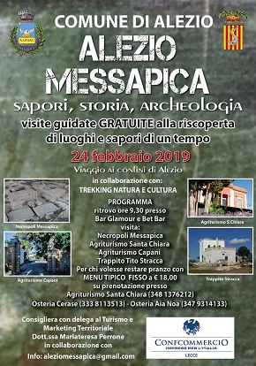 locandina visite guidate gratuite ad alezio