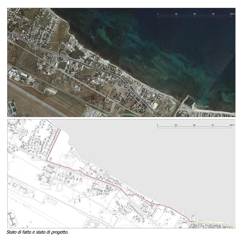 progetto itinerario ciclopedonale strada del baraccone - stato di fatto e di progetto