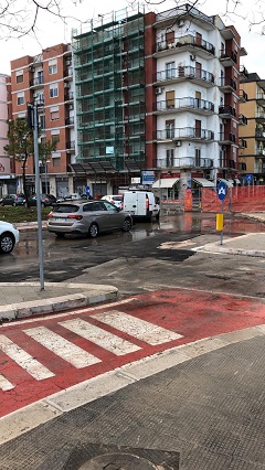 riaperta la rotatoria di san marcello dopo i lavori sulla fogna bianca