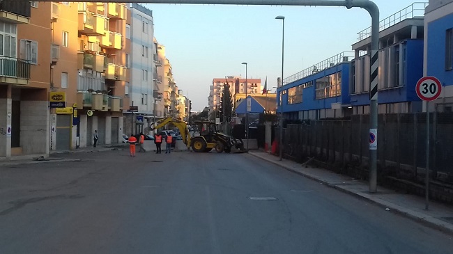 riapertura cantiere passaggio a livello barletta