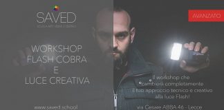 banner workshop flash cobra e luce creativa da saved