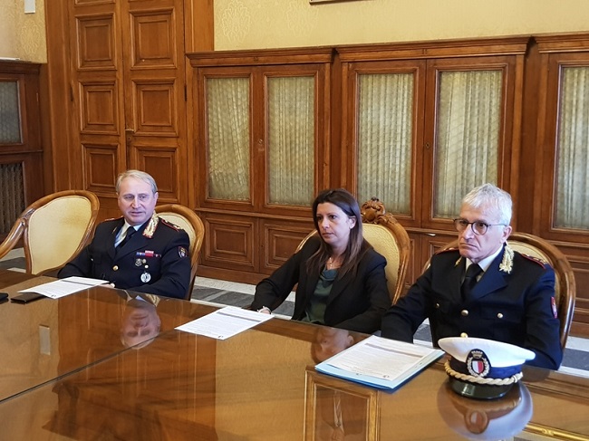 conferenza stampa nuovi varchi automatizzati per l'accesso al moi