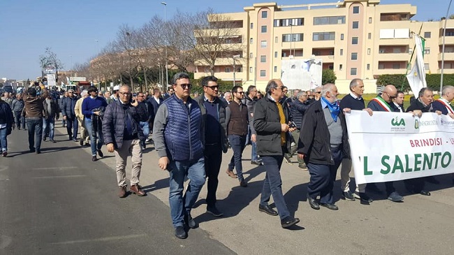 lecce, il corteo