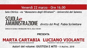 locandina marta cartabia e luciano violante a lecce