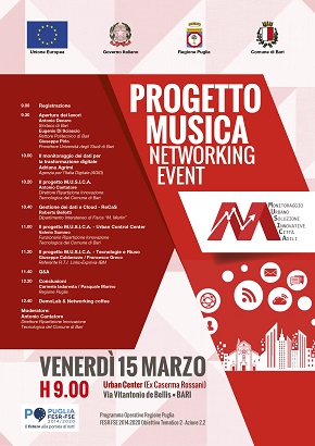 locandina presentazione del progetto musica