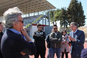 sopralluogo del sindaco allo stadio 'puttilli'