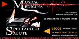 banner 'musica e medicina - spettacolo e salute'