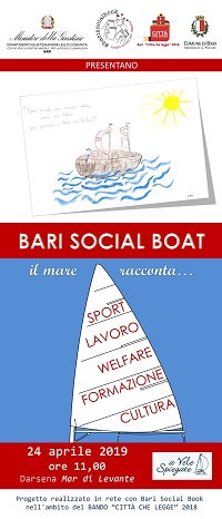 locandina totem bari social boat