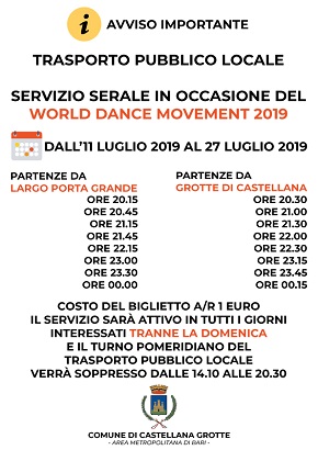 locandina trasporto pubblico locale in occasione del wdm