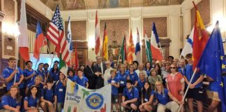 ricevuti a palazzo di città 23 ragazzi del programma di interscambio culturale del Lions club