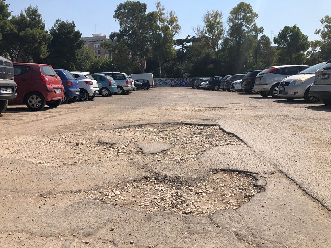 al via domani le attività di manutenzione stradali nel parcheggio della ex caserma rossani