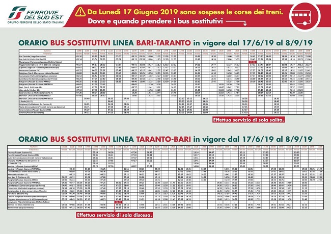 bus sostitutivi fse
