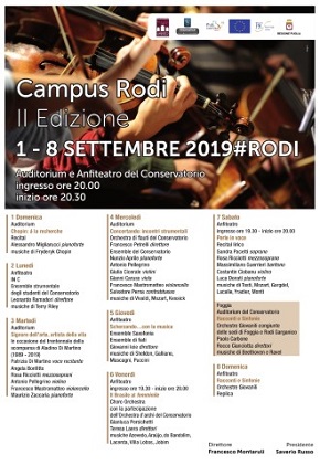 locandina campus rodi II edizione 2019