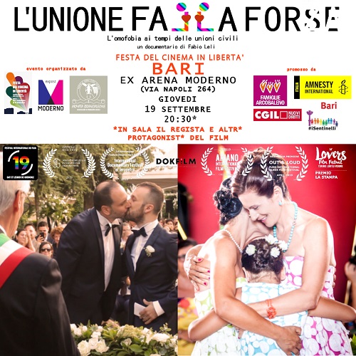 banner proiezione docufilm 'l'unione falla forse'