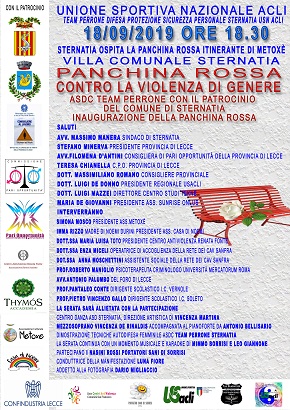 locandina inaugurazione panchina