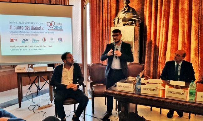 a bari la campagna nazionale 'al cuore del diabete'