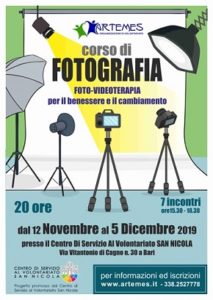 locandina corso di fotografia-videoterapia