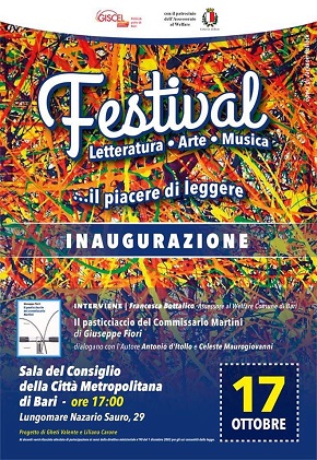 locandina inaugurazione festival della letteratura dell'arte della musica