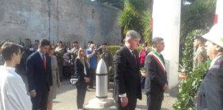 cerimonia ossario slavo e momento di incontro a palazzo di città