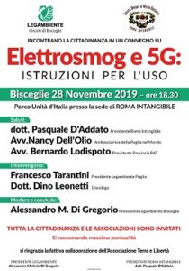 locandina elettrosmog e 5G