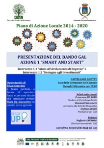 locandina incontro gal sul bando smart e start