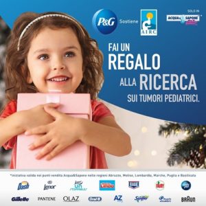 locandina P&G per airc natale