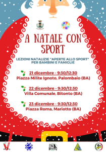 locandina 'a natale con sport'