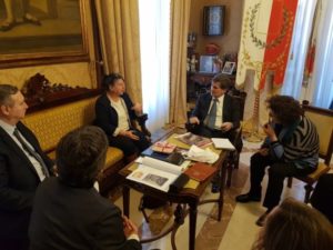 la visita di hilal elver a palazzo di città