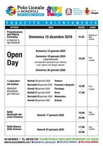 locandina iscrizioni e offerta formativa