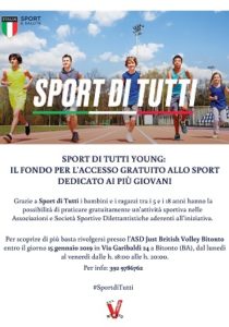 locandina sport di tutti young