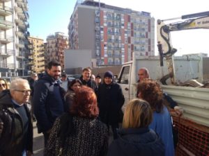 nuovo tronco di fogna bianca in via babudri al libertà - oggi il sopralluogo