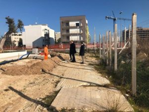 ultimazione lavori viabilità nei pressi degli alloggi arca puglia a sant'anna