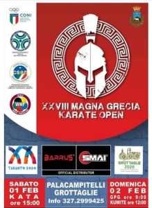 locandina 28esima coppa magna grecia karate