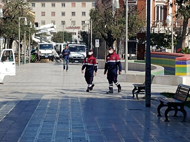 coronavirus, a barletta in campo anche i volontari dell’associazione nazionale polizia di stato