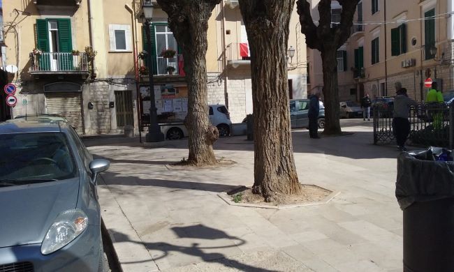 rimosse anche le panchine nella piazzetta dell’orologio di san giacomo