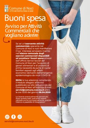 avviso commercianti web