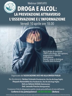 webinar dico no alla droga puglia