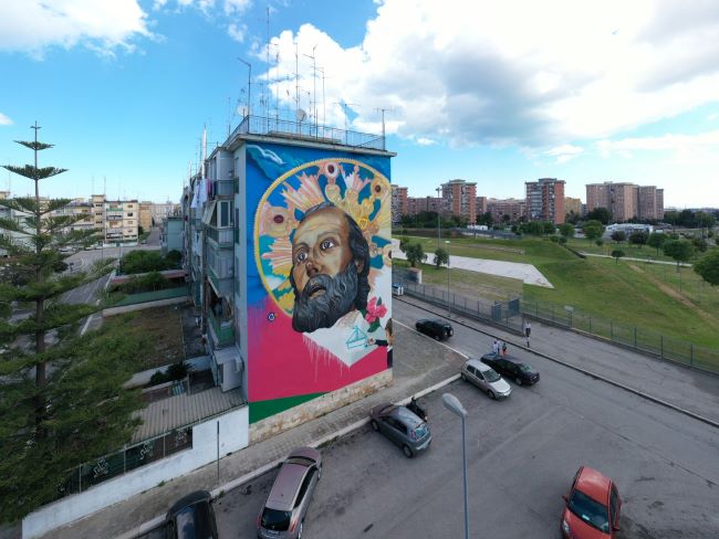 luci sul santo - murales roselli