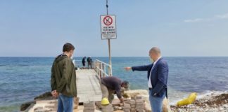 manutenzione spiagge in corso