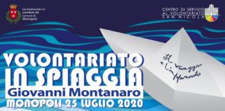 banner volontariato in spiaggia giovanni montanaro