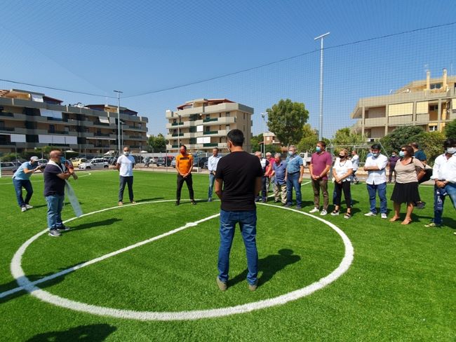 inaugurazione del playground di torre a mare