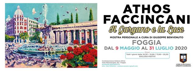 mostra personale di athos faccincani a foggia