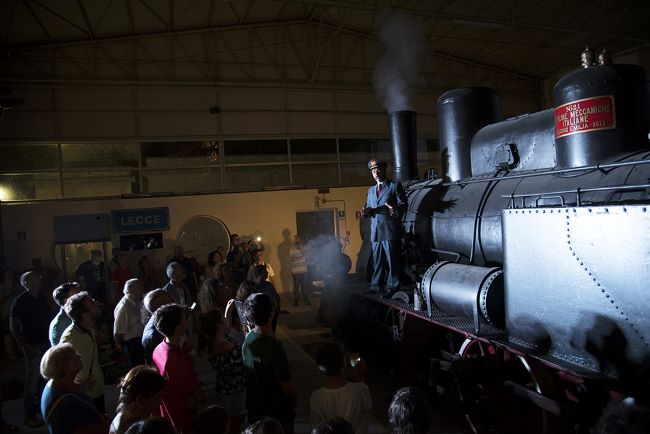 visita teatralizzata al museo ferroviario