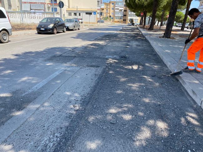 al via il cantiere per la risoluzione del problema causato dalle radici in viale delle regioni