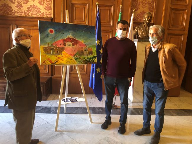 fernando capobianco dona un’opera alla città - questa mattina l’incontro con il sindaco decaro