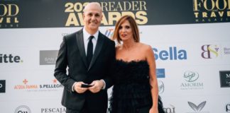 lo chef franco tornese con l'editore pamela raeli